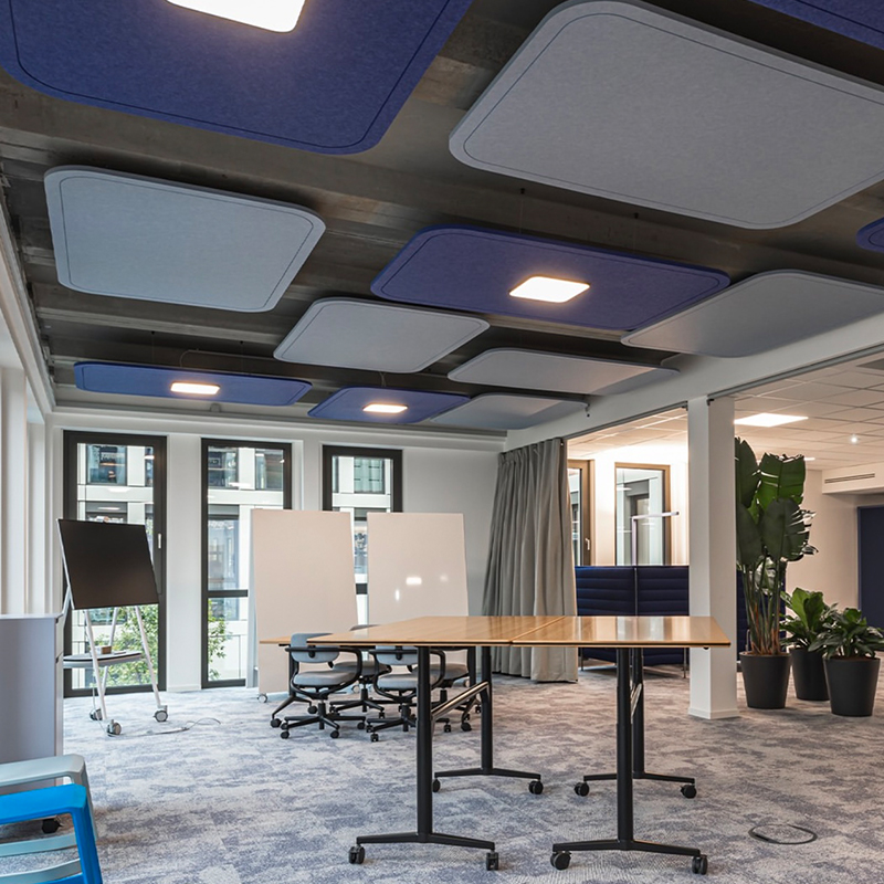 بافل های پانل آکوستیک با طراحی مدرن با جذب صدا و سازگار با محیط زیست شکل نوار تخته فیبر پلی استر برای استفاده در باشگاه بافل های پانل آکوستیک با طراحی مدرن با جذب صدا و سازگار با محیط زیست شکل نوار تخته فیبر پلی استر برای استفاده در باشگاه