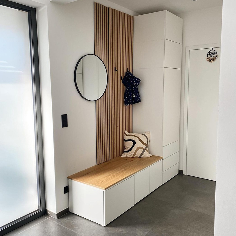 پانل های دیواری آکوستیک چوبی طرح Akupanel مدل سه بعدی لت های چوبی عایق صدا برای استفاده در بیمارستان مدرسه سینما هتل در منزل پانل های دیواری آکوستیک چوبی طرح Akupanel مدل سه بعدی لت های چوبی عایق صدا برای استفاده در بیمارستان مدرسه سینما هتل در منزل