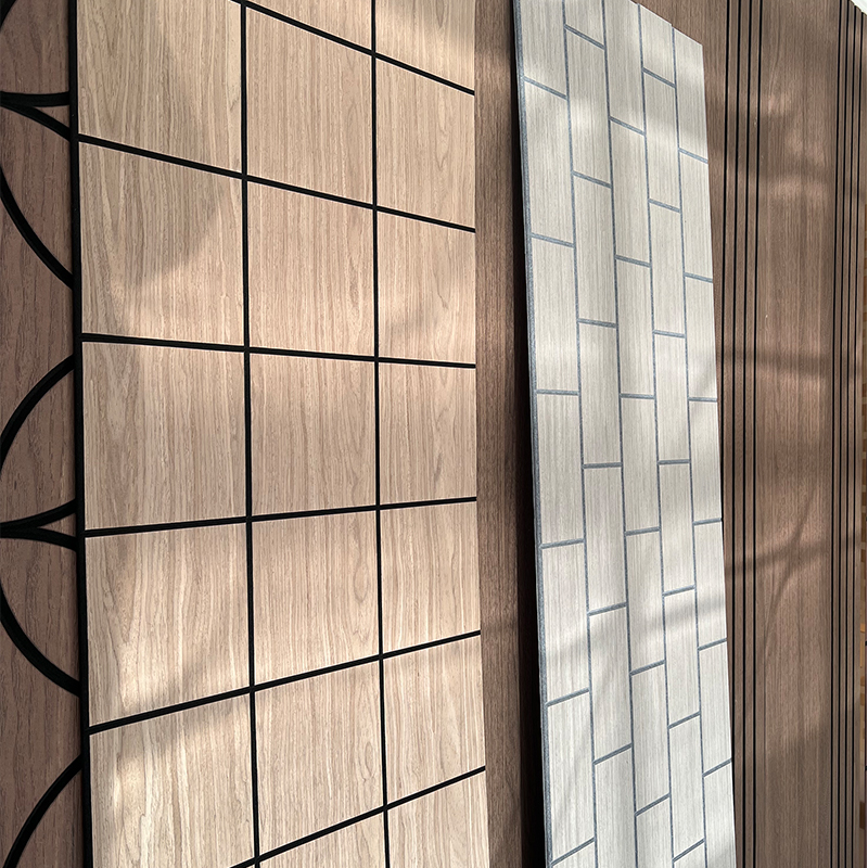 پانل های فوم دیواری آکوستیک روکش چوبی سبک طراحی صنعتی برای کاربرد آکوستیک در آپارتمان ها