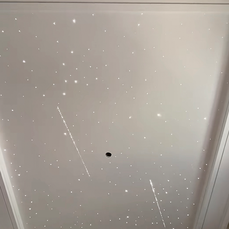 طراحی مدل سه بعدی مدرن برای هتل ها پنل های نور ستاره محیطی با کنترل از راه دور سقفی کششی فیبر نوری رنگارنگ طراحی مدل سه بعدی مدرن برای هتل ها پنل های نور ستاره محیطی با کنترل از راه دور سقفی کششی فیبر نوری رنگارنگ