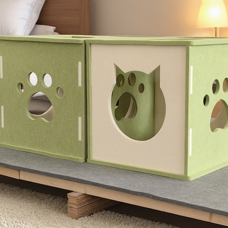 تخت خواب گربه سازگار با محیط زیست مدرن با جذب صدا و کاهش صدا با پانل های آکوستیک، نصب آسان، سطح مقاوم در برابر خش برای راحتی گربه ها، مواد غیر سمی، طراحی مناسب برای حیوانات خانگی، ایده آل برای محیط های آرام در خانه، لانه گربه بادوام تخت خواب گربه سازگار با محیط زیست مدرن با جذب صدا و کاهش صدا با پانل های آکوستیک، نصب آسان، سطح مقاوم در برابر خش برای راحتی گربه ها، مواد غیر سمی، طراحی مناسب برای حیوانات خانگی، ایده آل برای محیط های آرام در خانه، لانه گربه بادوام