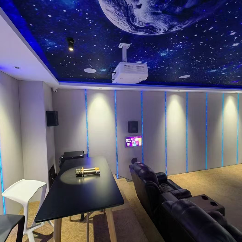 طراحی داخلی با پانل های دیواری جاذب صدا با پوشش پارچه، مناسب برای هتل ها